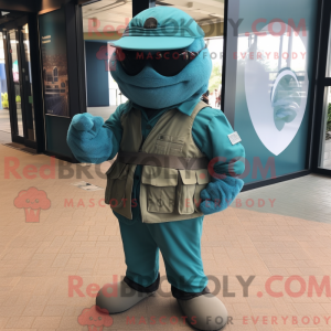 Blågrønn Marine Recon...