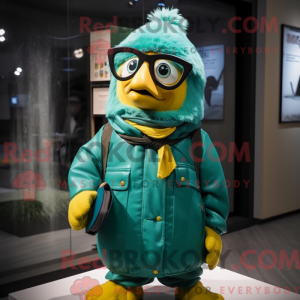 Postava maskota Teal Canary...