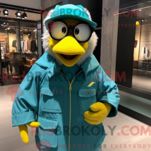 Teal Canary Maskottchen...