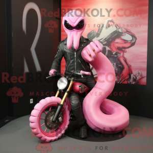 Rosa Hydra-maskotdraktfigur...