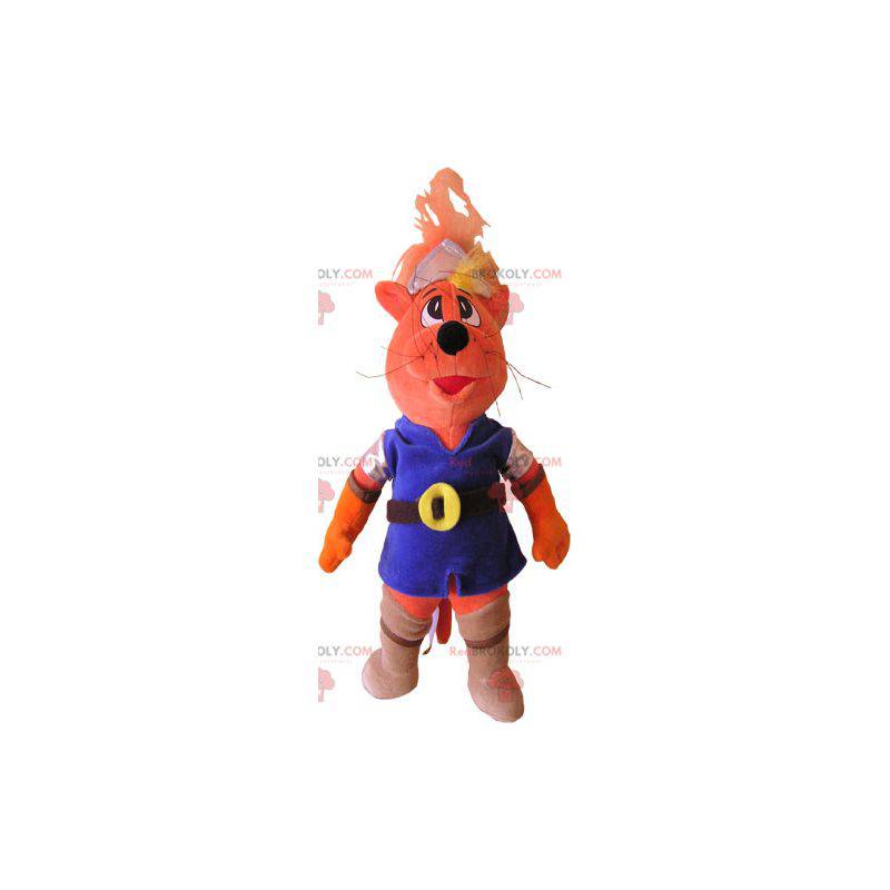 Mascotte de chat en tenue colorée - Redbrokoly.com