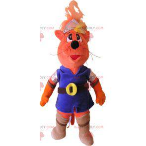 Katzenmaskottchen im bunten Outfit - Redbrokoly.com