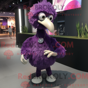 Lilla struts maskot drakt...