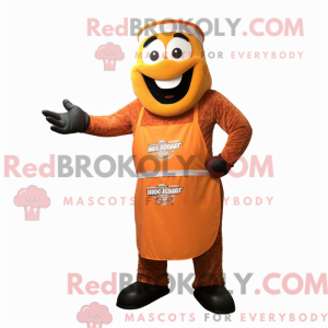 Orange Bbq Ribs maskot...