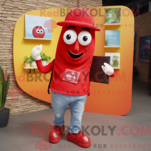 Red Shakshuka mascot...