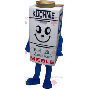 Mascot giant white milk carton - Redbrokoly.com