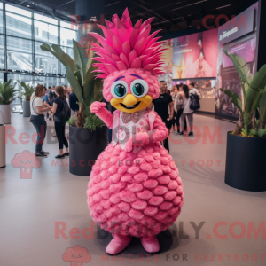 Rosa aas-maskotkostyme...