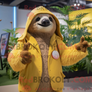 Yellow Giant Sloth mascot...