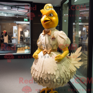 Máscara de frango dourado...