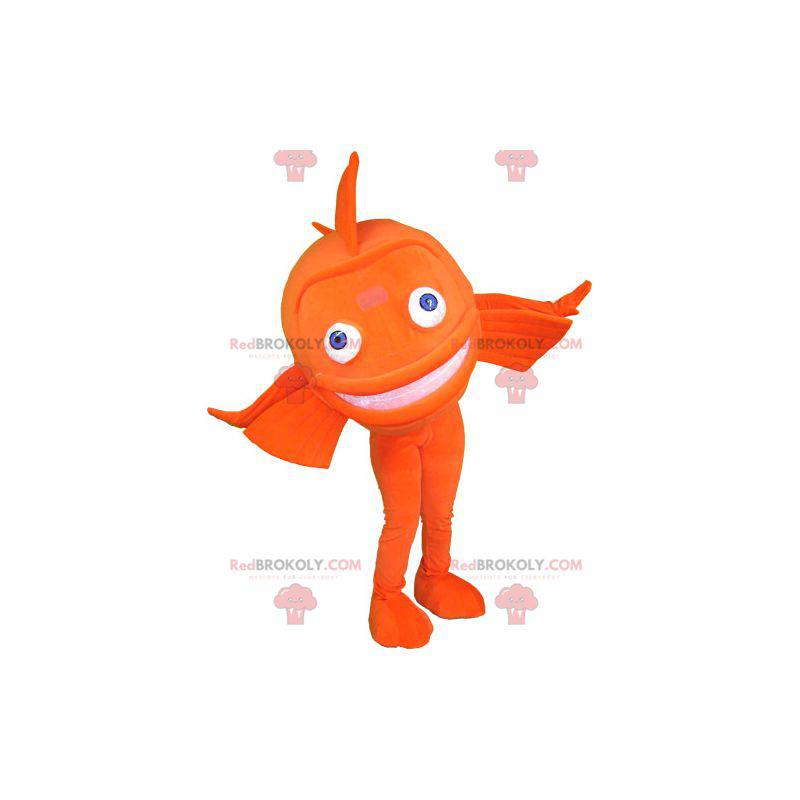 Mascotte di pesce arancione gigante - Redbrokoly.com