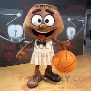 Brown Handball Ball mascot...