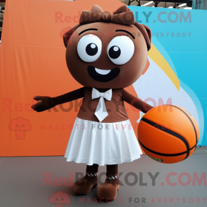Brown Handball Ball mascot...