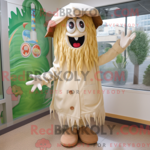 Beige Jambalaya mascot...