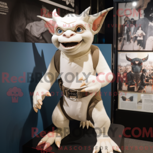 Hvid Gargoyle maskot...