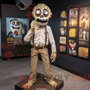 Postava maskota Tan Undead...