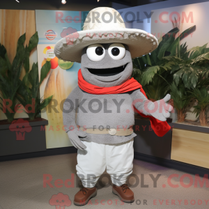 Grå Fajitas maskot kostume...