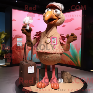 Brown Flamingo mascot...