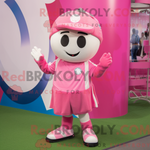 Pink Soccer Ball maskot...