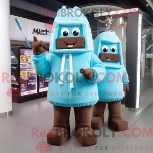 Postava maskota Sky Blue...