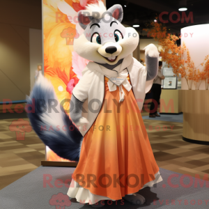 Peach Skunk maskot kostume...