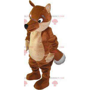 Giant brown and beige fox mascot - Redbrokoly.com