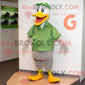 Green Goose maskot...