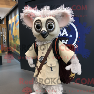 Creme Aye-Aye maskot...