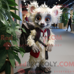 Creme Aye-Aye maskot...