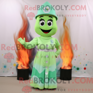Postava maskota Olive Fire...