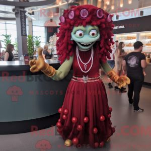 Maroon Medusa maskot...