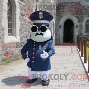 Navy Irish Castle mascot...