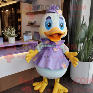 Lavender Duck Maskottchen...