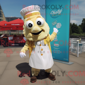 Cream Fish And Chips mascot...
