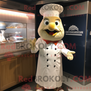 Cream Fish And Chips mascot...