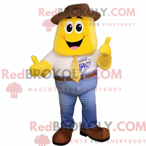 Postava maskota žluté...