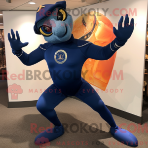 Navy Contortionist mascot...