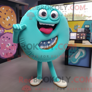 Postava maskota Teal Donut...