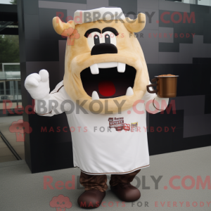 Cream Bbq Ribs maskot...