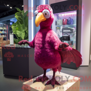 Magenta Dodo Bird maskot...