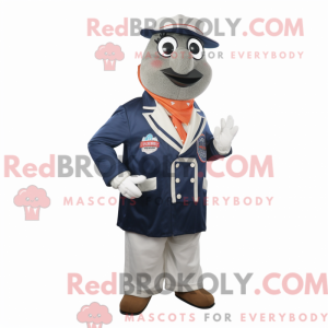 Navy Steak mascot costume...
