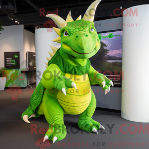 Limegrønn Triceratops...
