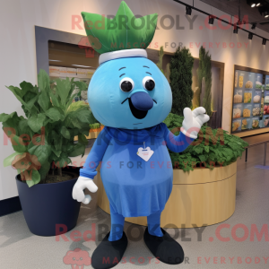 Blue Turnip mascottekostuum...