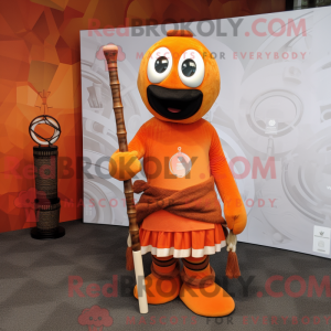 Orange Bagpipe mascot...