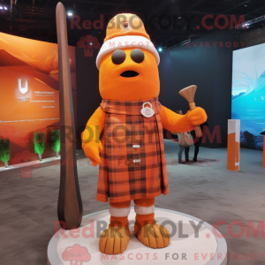 Orange sækkepibe maskot...