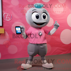 Disfraz de mascota rosa...