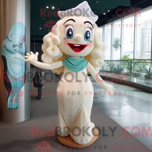 Cream Mermaid maskot...