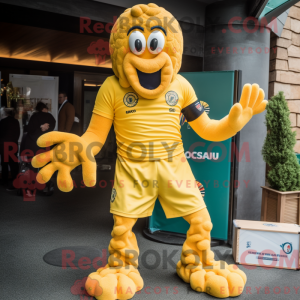 Yellow Octopus mascot...