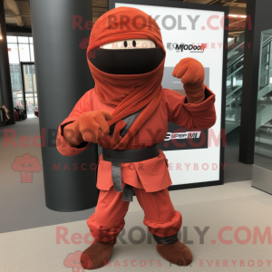 Rust Ninja maskot kostume...