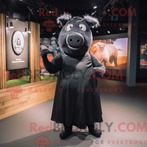 Black Sow-maskotdraktfigur...