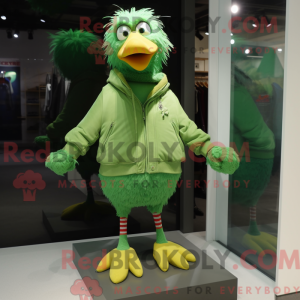 Grøn kylling maskot kostume...